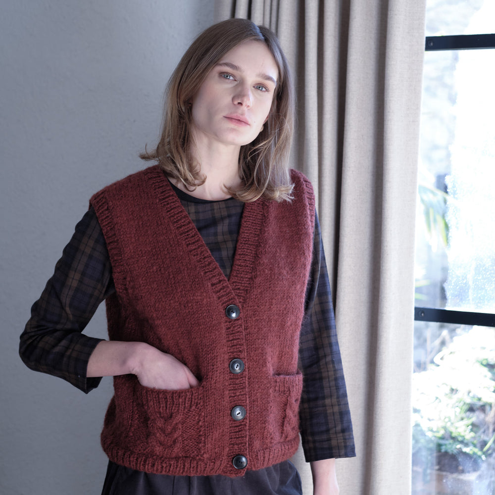 Mira Hand Knitted Waistcoat – BIBICO