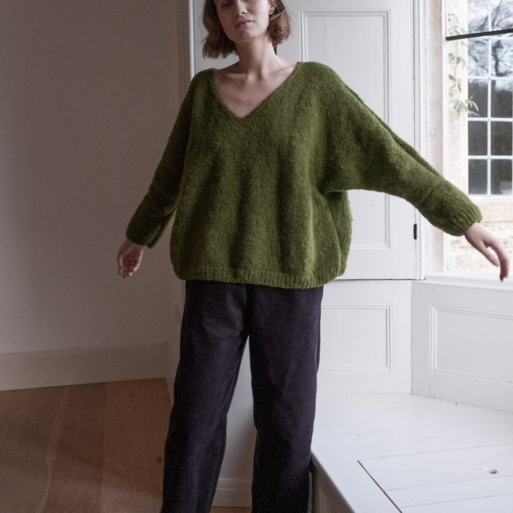 
                      
                        Leah V-neck Wool Jumper
                      
                    