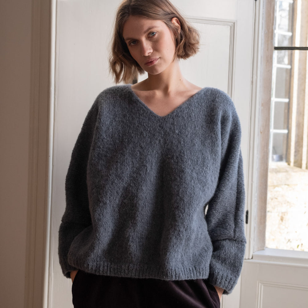 
                      
                        Leah V-neck Wool Jumper
                      
                    