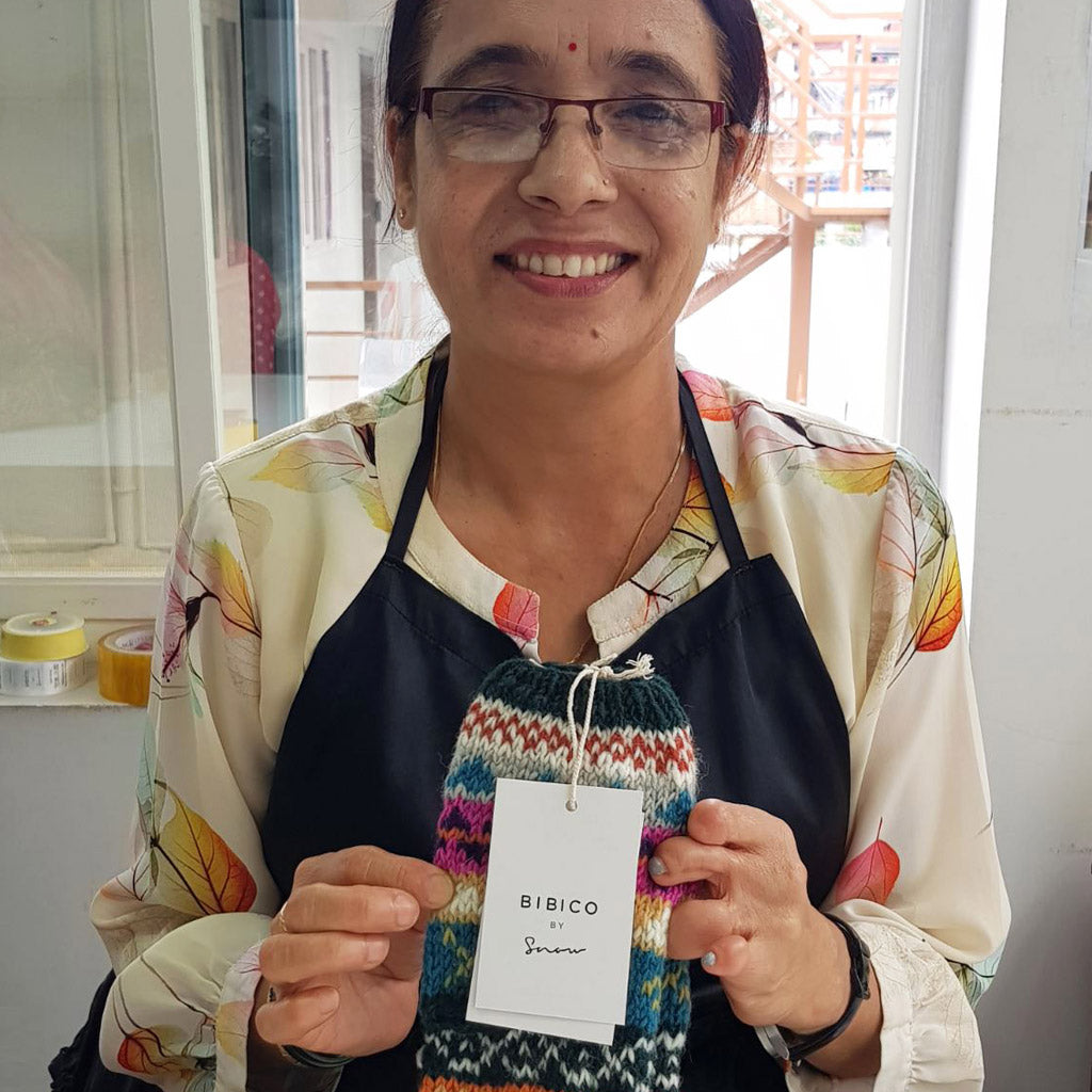 Liv Fair Isle Fingerless Mittens in Teal