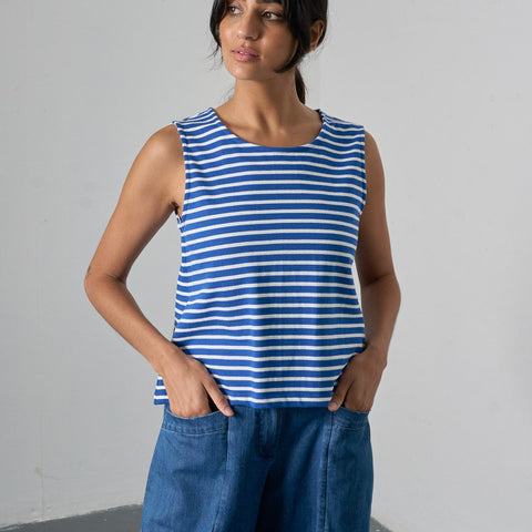 ALMA STRIPED TOP - BIBICO
