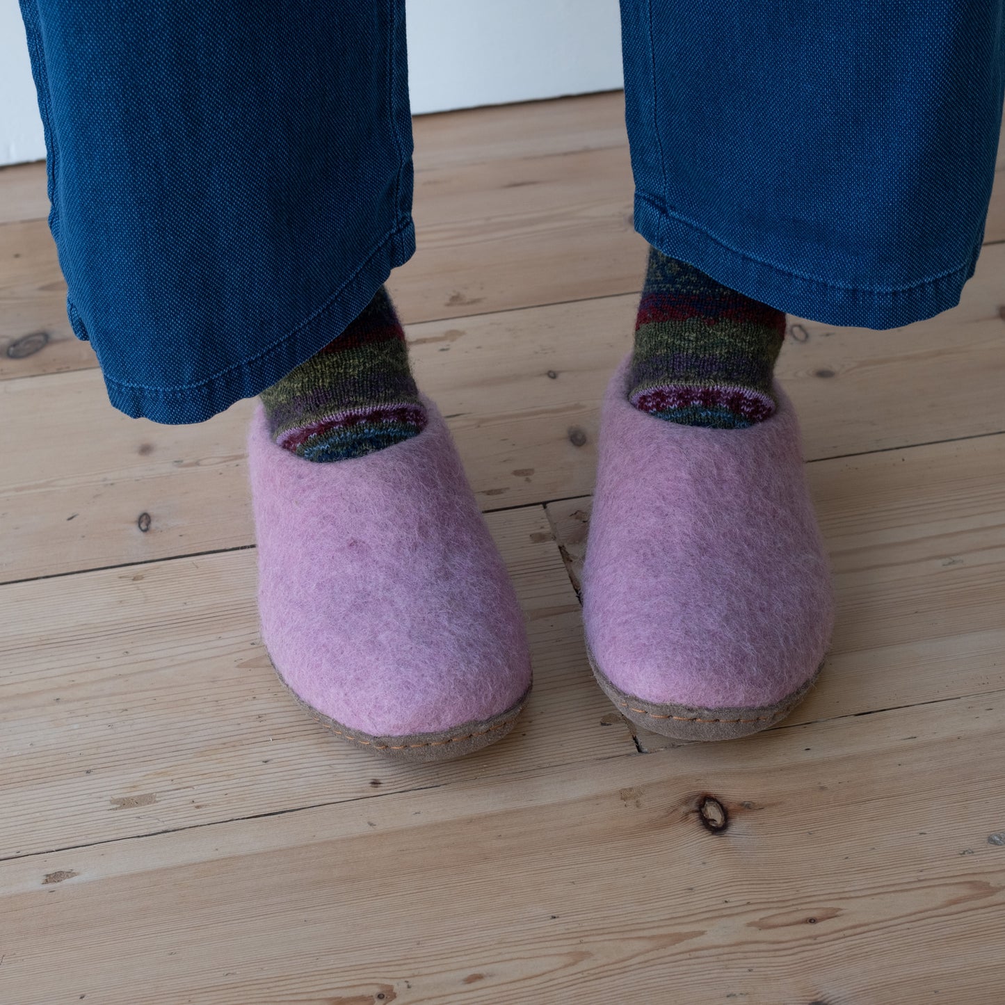 Greta Felted Wool Slippers - BIBICO