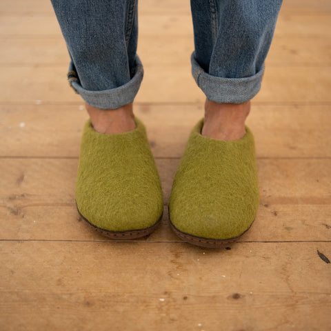 Greta Felted Wool Slippers - BIBICO
