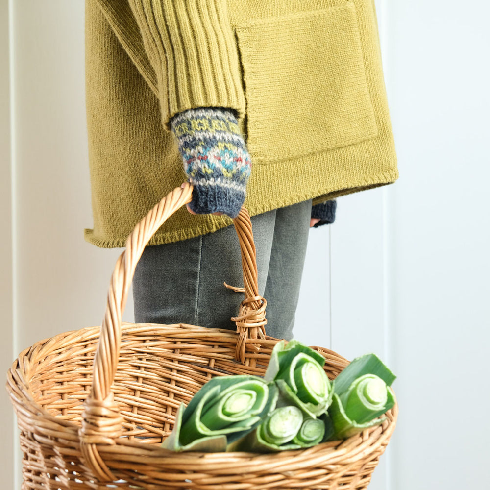 
                      
                        Lottie Lime Fingerless Mittens - BIBICO
                      
                    