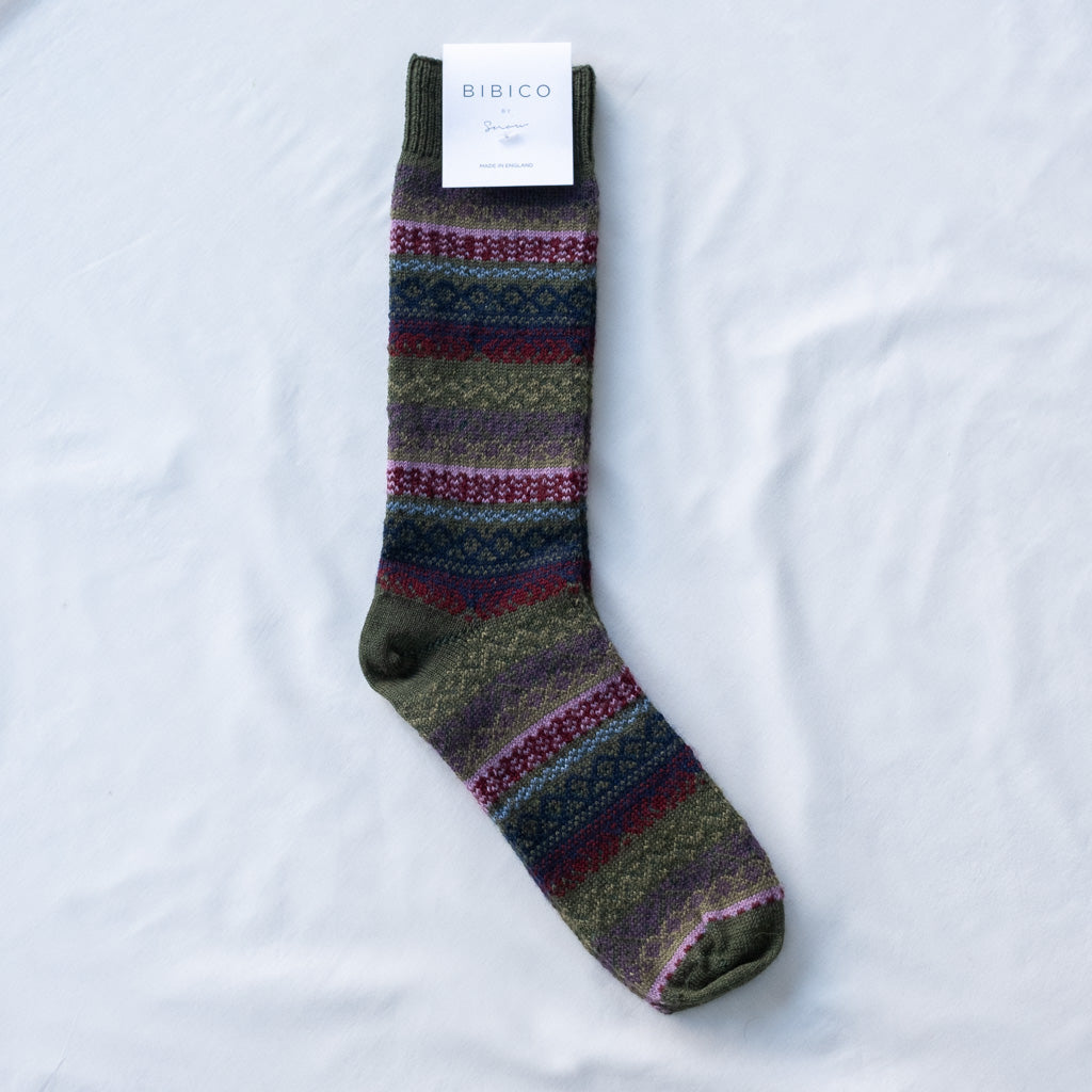 Orla Fair Isle Merino Wool Socks
