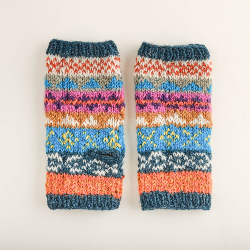 
                      
                        Ulla Fair Isle Finglerless Wool Mittens
                      
                    