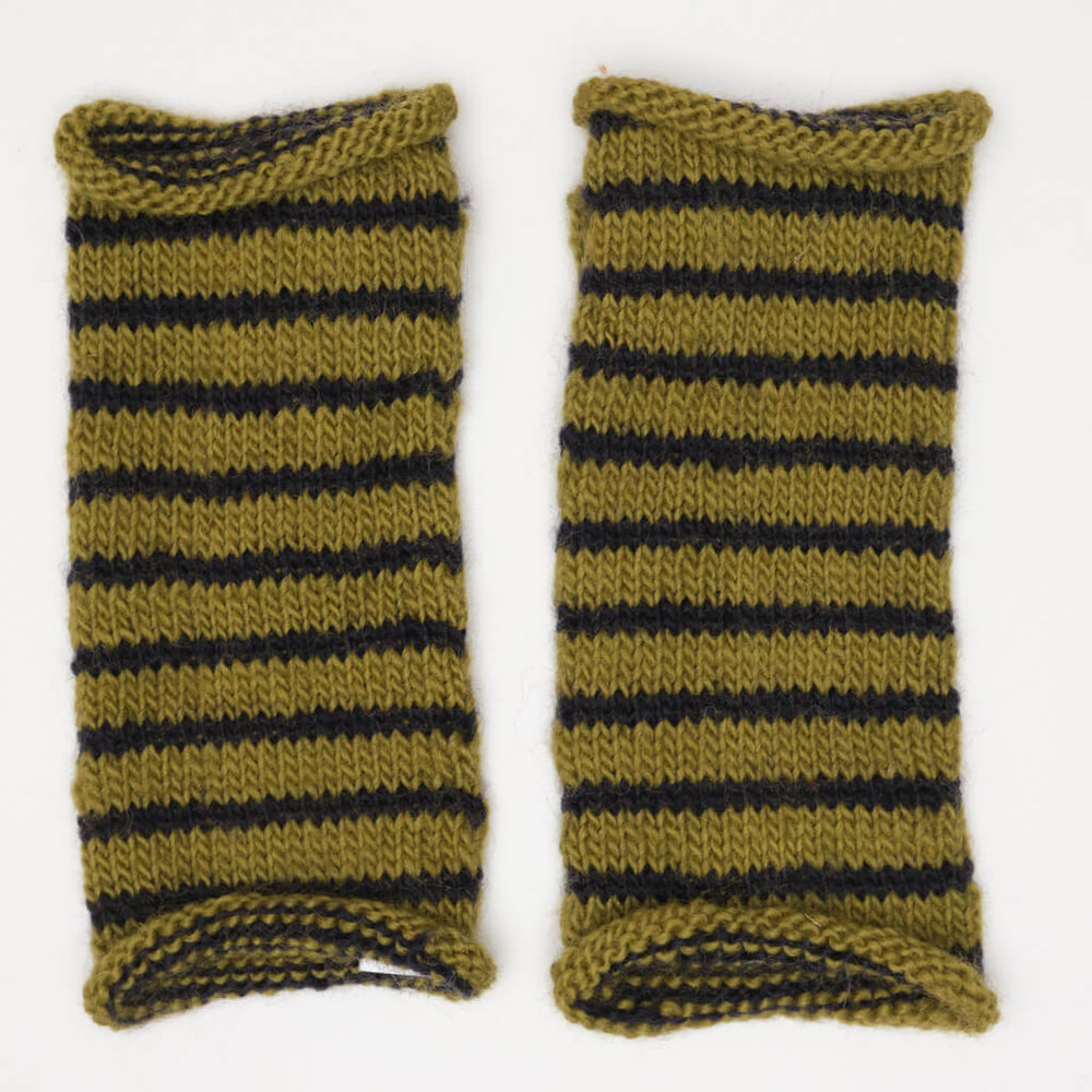 
                      
                        Anika Pistachio Striped Mittens
                      
                    