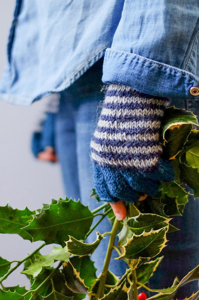 Hand knitted Wool Mittens - BIBICO