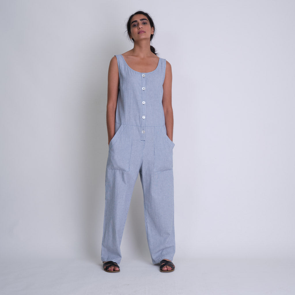 Amber Pinstripe Jumpsuit