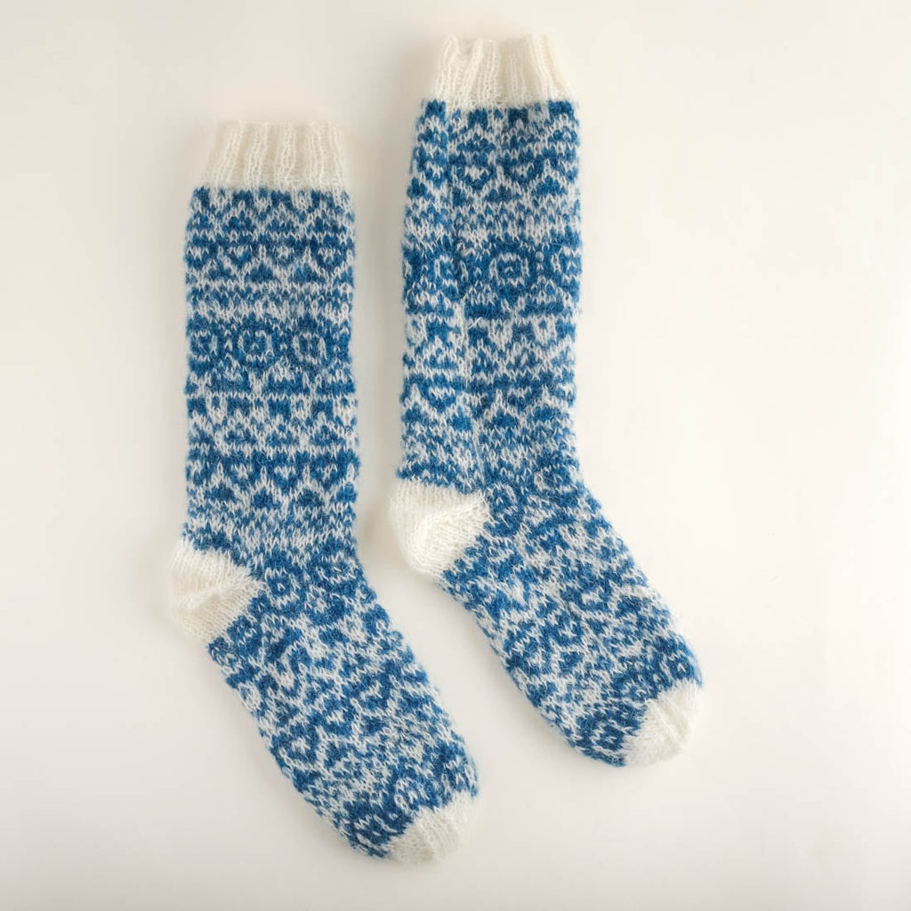 Mohair Hand Knitted Socks